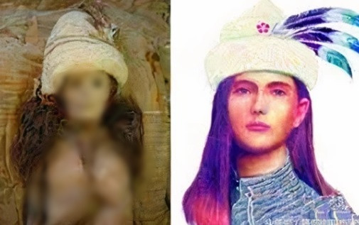 Vào năm 2003, các chuyên gia khảo cổ đã khai quật được xác ướp công chúa Tiểu Hà tại khu tự trị Tân Cương. Hình ảnh phục dựng bằng AI cho thấy công chúa Tiểu Hà là một mỹ nhân với các đường nét trên gương mặt hài hòa, tinh tế.