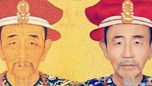 Vua Khang Hy là một trong những hoàng đế lỗi lạc nhất của nhà Thanh. Hình ảnh phục dựng bằng AI cho thấy dung mạo của hoàng đế Khang Hy (ảnh phải) khi 50 tuổi.