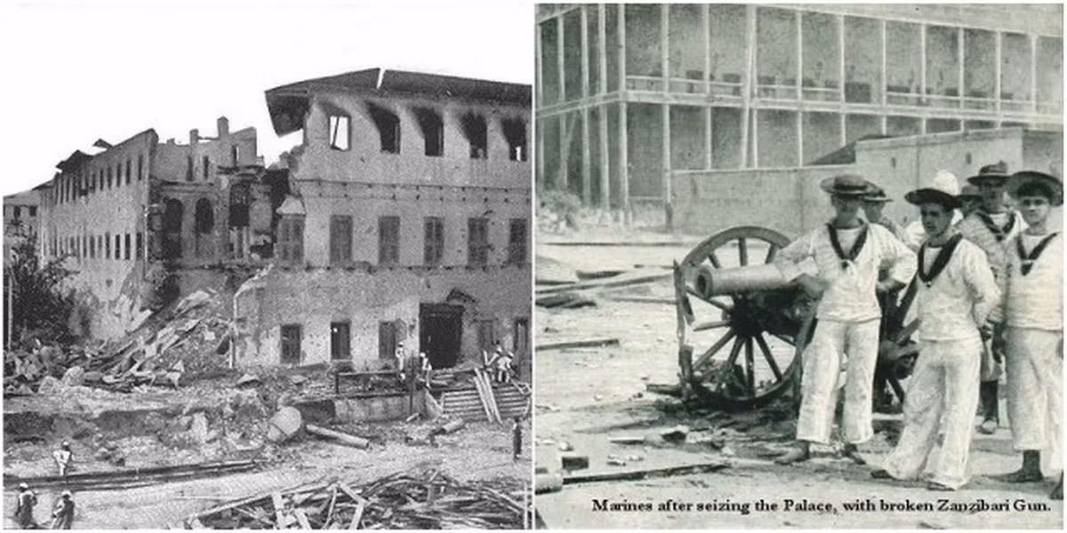 Sau đó, một cuộc chiến đã nổ ra giữa Anh - Zanzibar. Cuộc chiến này kết thúc sau 40 phút với việc Anh giành thắng lợi và đưa Hamud bin Muhammed lên làm Quốc vương. Dù diễn ra trong thời gian rất ngắn nhưng cuộc chiến này đã khiến khoảng 500 người thương vong.