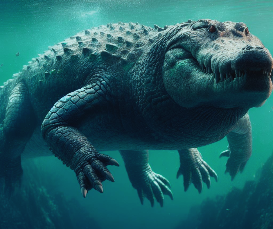 Nổi tiếng không kém Anomalocaris là quái thú Deinosuchus. Đây là một trong những loài cá sấu lớn nhất từng sinh sống trên Trái Đất. Chúng sống cách đây khoảng 75 triệu năm và phân bố chủ yếu ở bờ biển phía đông Bắc Mỹ.