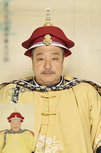 Hình ảnh phục dựng bằng AI cho thấy Ái Tân Giác La Hoàng Thái Cực hay còn gọi vua Sùng Đức (1592 - 1643) có gương mặt phúc hậu, toát lên khí chất vương giả. Sau khi qua đời, ông được hậu duệ suy tôn miếu hiệu là Thanh Thái Tông.