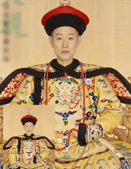 Ái Tân Giác La Hoằng Lịch hay còn gọi hoàng đế Càn Long. Ông là hoàng đế sống thọ nhất lịch sử Trung Quốc khi sống tới năm 88 tuổi. Khi xem ảnh phục dựng, công chúng bất ngờ vì vị vua này có gương mặt khá nhỏ.