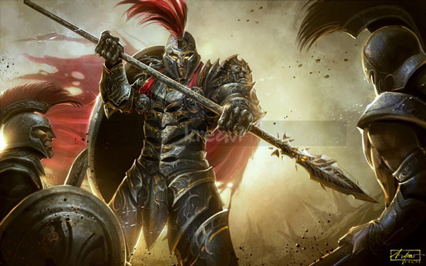 Một đứa con trai khác của Zeus và Hera là Ares - thần chiến tranh. Trong Thần thoại Hy Lạp, Ares toát lên sự bạo lực, tàn khốc của chiến tranh. Ông sẵn sàng tàn phá mọi thứ để thể hiện sức mạnh, quan điểm chứ hiếm khi nào chiến đấu vì lẽ phải. Luôn tỏ ra hung hăng, thiếu cẩn trọng, Ares cũng không giành được nhiều thiện cảm của Zeus bằng Athena - nữ thần chiến tranh chính nghĩa. Ảnh: WallpaperCave.