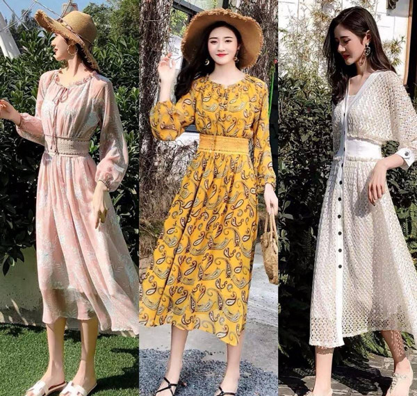 1. Chọn váy hoa dáng dài. Váy hoa có nhiều họa tiết, tôn lên vẻ nữ tính, dịu dàng của người mặc. Vậy nhưng, váy hoa đôi khi có thể khiến vẻ ngoài người mặc trở nên thiếu sức sống. Stylist khuyên nên chọn váy dáng dài thay vì chọn dáng ngắn. Váy dài vừa giúp che khuyết điểm cơ thể, vừa giúp vẻ ngoài nữ tính, khí chất hơn.