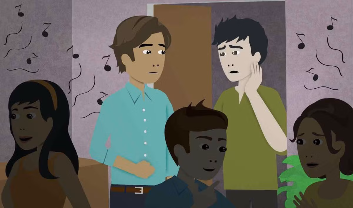 Ngoài ra, có thể nhiều nam giới không nhận thấy sự suy giảm thính lực tạm thời sau 30 tuổi vì họ bị ảnh hưởng bởi tiếng ồn trong cuộc sống hiện đại. Vì vậy, khi nghe nhạc hoặc xem TV, cố gắng không bật âm lượng quá lớn. (Ảnh: Internet)