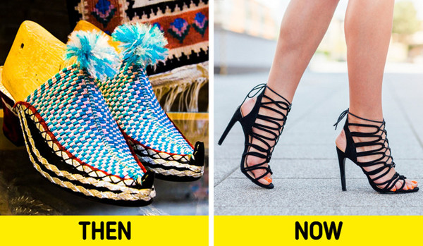 Giày cao gót. Giày cao gót là phụ kiện phụ nữ yêu thích, có khả năng hack dáng tuyệt vời, giúp người dùng cao và khí chất hơn nhiều. Đôi giày cũng có lịch sử lâu đời, từ thời Ai Cập cổ đại.