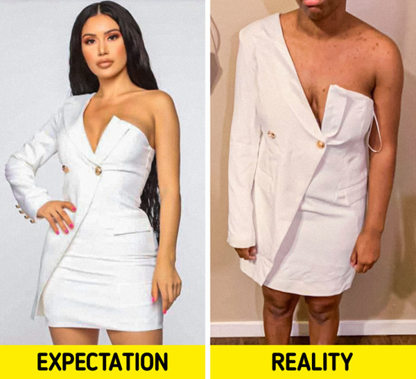 6. Cẩn trọng với đồ kiểu. Để mặc đẹp, đồ kiểu sẽ có đòi hỏi nhất định về chất liệu, trình độ gia công. Thực tế, đồ kiểu mẫu mặc vô cùng hấp dẫn song hàng thật lại được làm từ chất liệu thô cứng, không thể lên phom. Do vậy, bạn nên cẩn trọng với những bộ đồ kiểu giá rẻ bất thường.