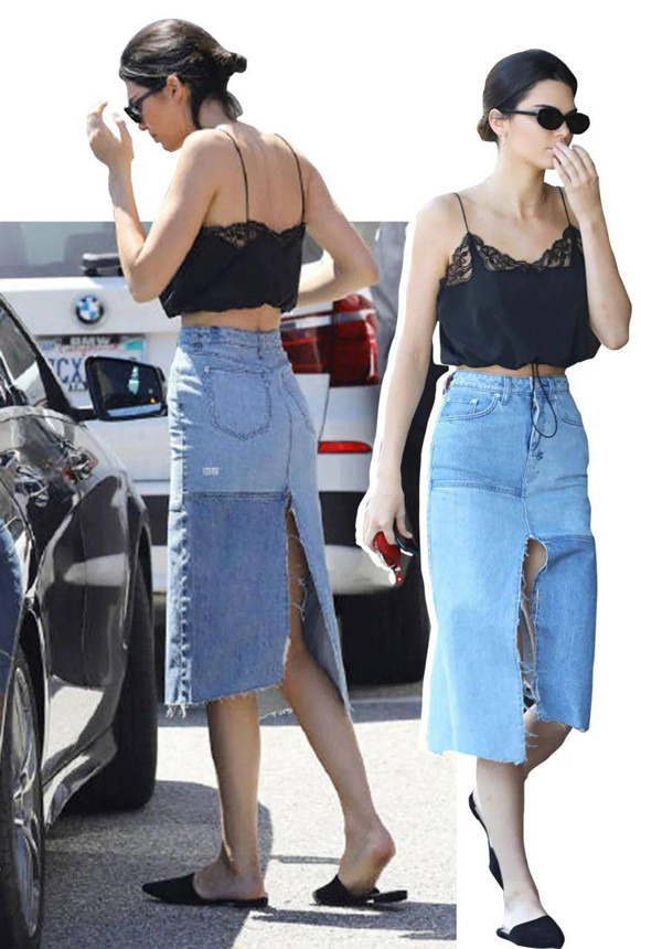 Váy xẻ tà trước. Váy xẻ tà trước là kiểu váy có đường xẻ phía trước. Ưu điểm của kiểu này là tạo sự thoải mái cho người mặc. Bạn gái có thể sải những bước lớn mà không lo bị tà váy hạn chế. Bên cạnh đó, đường tà phía trước còn mang tới cảm giác thanh lịch, gợi cảm khi để lộ đôi chân thon dài.