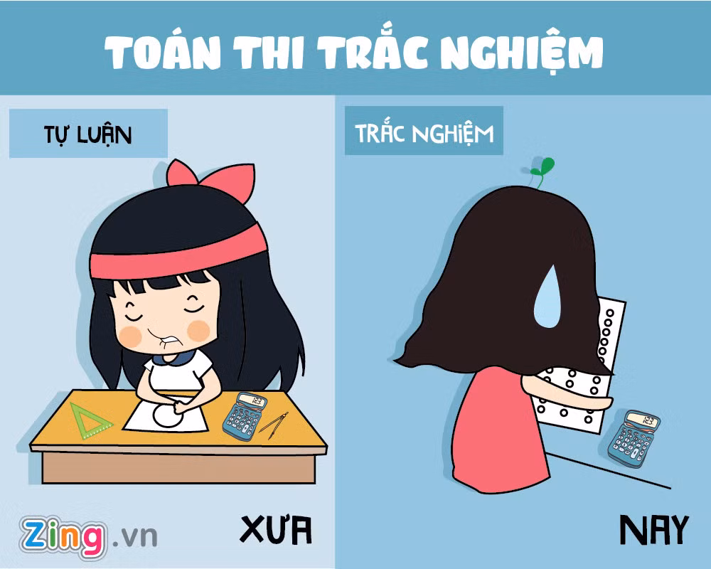 Điểm đổi mới nhất trong việc thi cử là hình thức thi môn Toán. Thay vì tự luận như trước đây, các thí sinh sẽ làm bài trắc nghiệm khách quan.