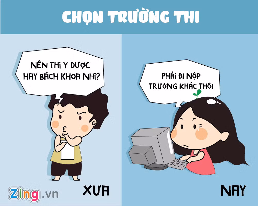 Thí sinh bây giờ sẽ dựa trên số điểm của mình để chọn trường học cho phù hợp, vì thế khả năng đỗ đại học cũng cao hơn trước.