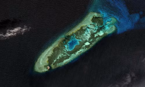 Anh ve tinh to cao Trung Quoc xay dao trai phep o Bien Dong