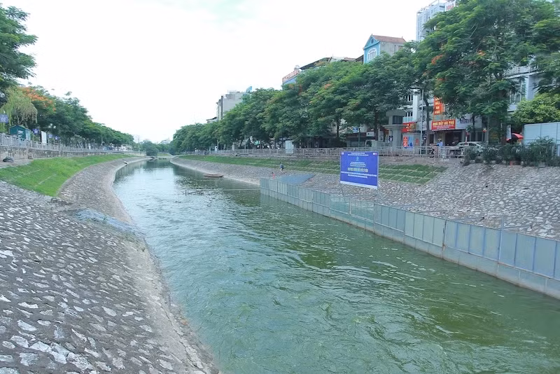 4. Tháng 7/2019, nước sông Tô Lịch chuyển màu xanh lục sau khi Công ty TNHH MTV Thoát nước Hà Nội xả hơn 1 triệu m³ nước từ hồ Tây vào sông. Hoạt động này nhằm điều chỉnh mực nước hồ Tây và giảm thiểu ô nhiễm cho sông Tô Lịch.