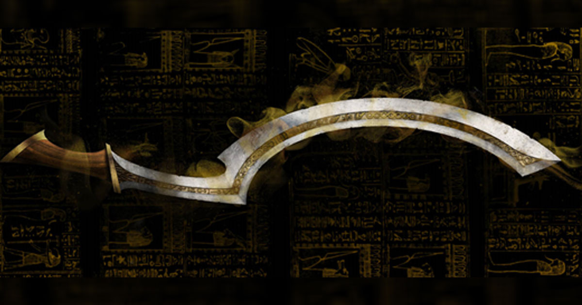 Nguồn gốc của Khopesh không phải từ Ai Cập mà từ Lưỡng Hà (Mesopotamia) vào đầu thiên niên kỷ thứ 2 trước Công nguyên, sau đó được du nhập vào Ai Cập khoảng năm 1550 trước Công nguyên.