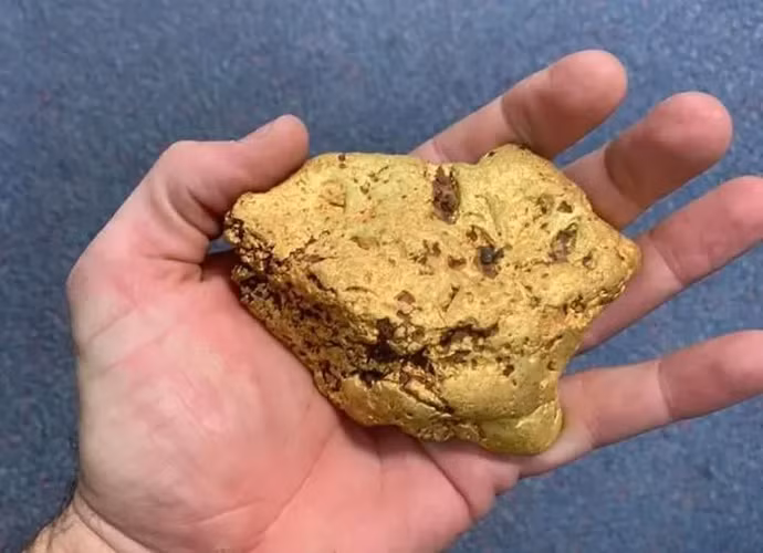 Anh ta đã sử dụng máy dò kim loại và sau đó đưa cục vàng tới cửa hàng Finders Keepers Gold Prospecting để xác nhận giá trị. Chủ cửa hàng mô tả cục vàng là "quái vật" và nói rằng nó có giá trị rất lớn, ước tính có giá 2,5 tỷ đồng..