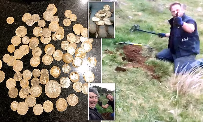 Trong một trường hợp tương tự, Paul Raynard, một người đàn ông 44 tuổi sống ở Ballycastle, Bắc Ireland, vô tình làm rơi chiếc nhẫn cưới trên một cánh đồng cỏ. Anh quyết định tìm lại nhẫn và mời người bạn thân Michael Gwynne sử dụng máy dò kim loại.