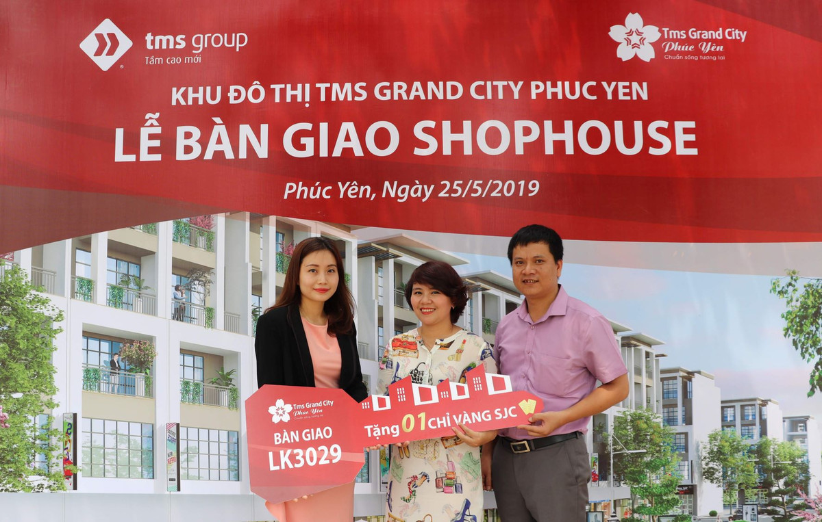 Khach hang du an TMS Grand City Phuc Yen hao hung nhan ban giao nha