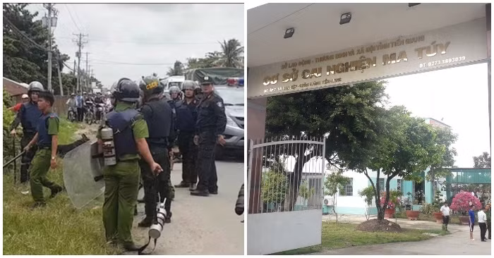 Sau đó, nhiều học viên khác hùa theo, xé tường rào vượt trại và trốn ra ngoài. Công an tỉnh Tiền Giang đã tích cực phối hợp với Công an huyện Châu Thành tiếp truy tìm, vận động các đối tượng trốn ra ngoài còn lại trở lại cơ sở cai nghiện. Hiện tất cả các học viên đã quay trở lại cơ sở. Được biết, cơ sở cai nghiện ma túy kể trên hiện đang quản lý, điều trị bệnh và dạy nghề cho hơn 650 học viên. >>> Xem thêm video: Nguyên nhân học viên trốn cơ sở cai nghiện. Nguồn: VTC1.