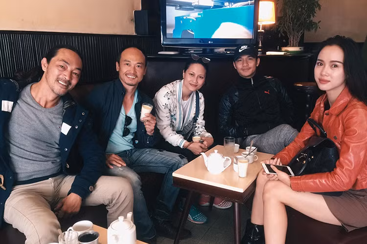 Cường Seven và Vũ Ngọc Anh được cho là nảy sinh tình cảm trong quá trình quay bộ phim “Lôi báo”. Ảnh: FBNV