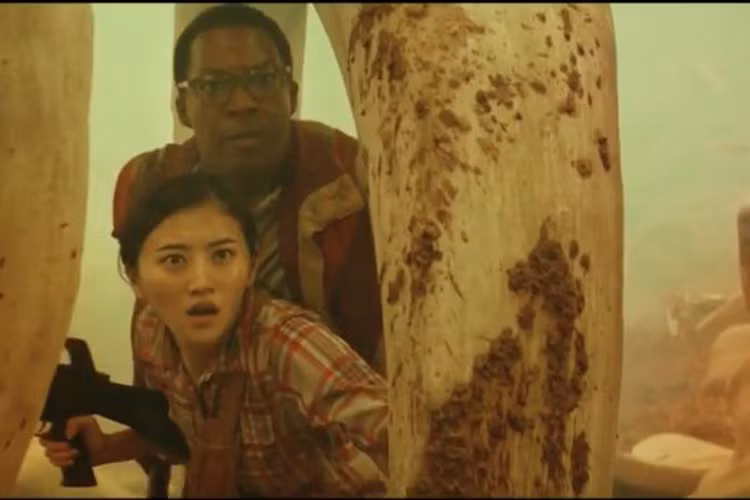 Tham gia bộ phim“Kong: Skull Island”, Cảnh Điềm có dịp hợp tác với dàn sao Holllywood: Tom Hiddleston, Brie Larson. Samuel L. Jackson...Ảnh: Twitter