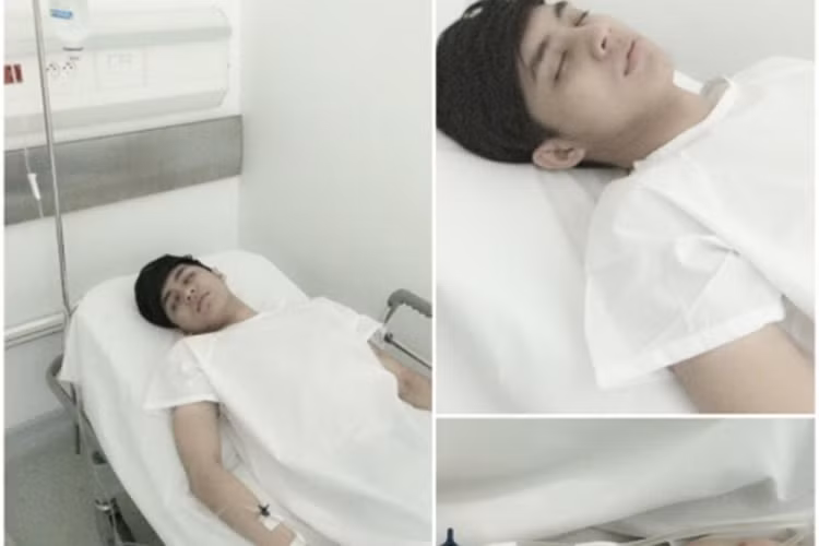 Lịch trình làm việc quá dày đặc là nguyên nhân khiến Noo Phước Thịnh kiệt sức đến nỗi phải nhập viện vào năm 2014. Vì sức khỏe yếu và phải nằm viện trong vài ngày, nam ca sĩ đã phải hủy chuyến lưu diễn tại châu Âu. (Ảnh: Đời sống pháp luật)