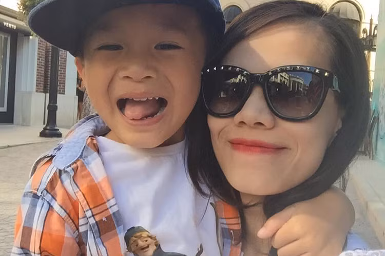 Con trai của Thụy Anh và Ngô Kiến Huy tên Jacky Minh Trí. Từ khi sinh ra cho đến nay, bé vẫn luôn sống cùng mẹ. Ảnh: FBNV