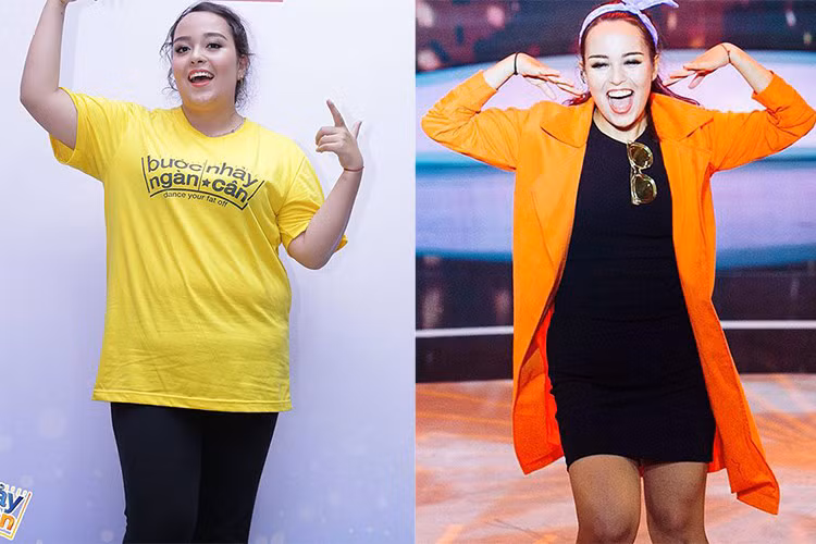 Trước The Face 2017, Tố Tố đã đăng quang cuộc thi Bước nhảy ngàn cân. Thời điểm đó, cô đã nỗ lực giảm 30 kg để còn cân nặng 60 kg. Dù có vẻ ngoài mũm mĩm nhưng cô gái lai Việt - Pháp - Bỉ lại ghi điểm bởi sở hữu gương mặt xinh đẹp. (Ảnh: Fanpage Bước nhảy ngàn cân)