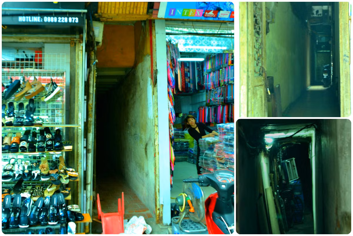 Con ngõ 86 Hàng Buồm nhìn vẻ ngoài rất nhỏ nhưng đi sâu bên trong lại là một “hệ thống” các ngôi nhà nằm chen chúc nhau.