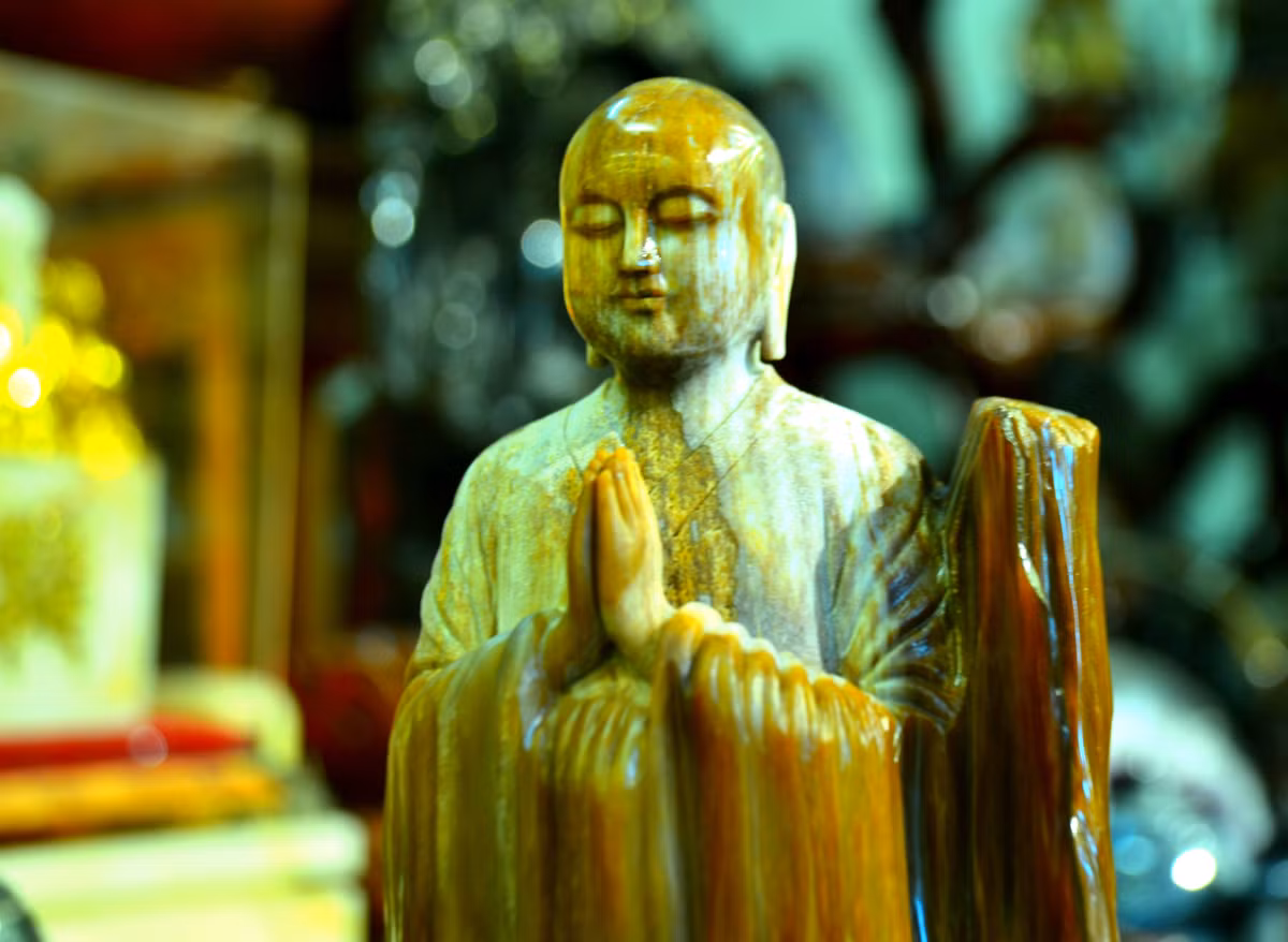 Theo anh Bảo, gỗ hóa ngọc, gỗ hoá thạch đang được nhiều người chơi đá sưu tầm. Nguyên tắc cho việc lựa chọn gỗ hóa ngọc, hoá thạch làm cảnh là đá phải đẹp.