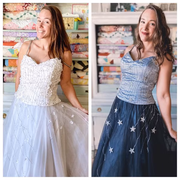 Ngoài việc thỏa mãn đam mê thời trang, Caitlin có kế hoạch tặng những bộ đồ đã qua chỉnh sửa cho những người bạn trong quân đội.