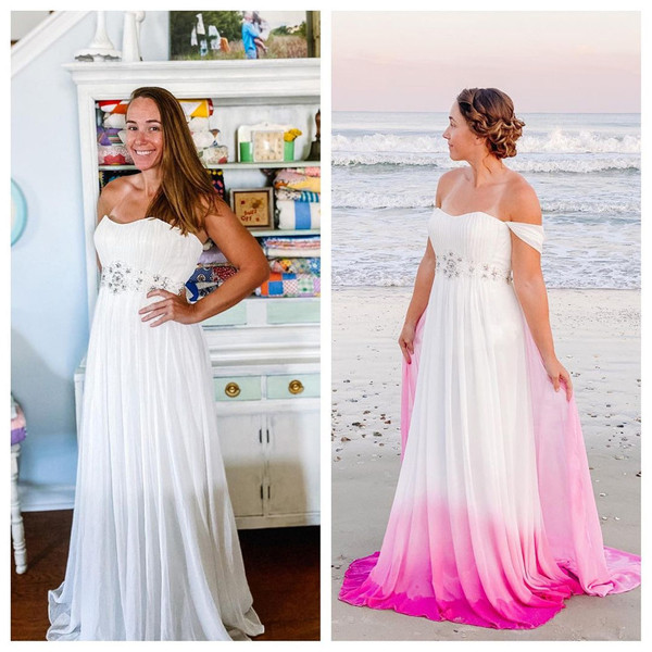 Cuối năm 2019, Caitlin ghi lại các bước “hô biến” trang phục cũ thành món đồ thời thượng, đăng tải trên nền tảng Tiktok.