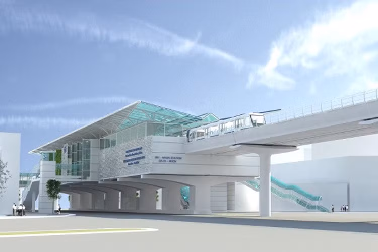 Ga S2 Minh Khai cách ga Nhổn 1,1 km nằm trên quốc lộ 32. Nhà ga được thiết kế hài hòa, hiện đại nhằm mang lại sự tiện dụng cho mọi hành khách.