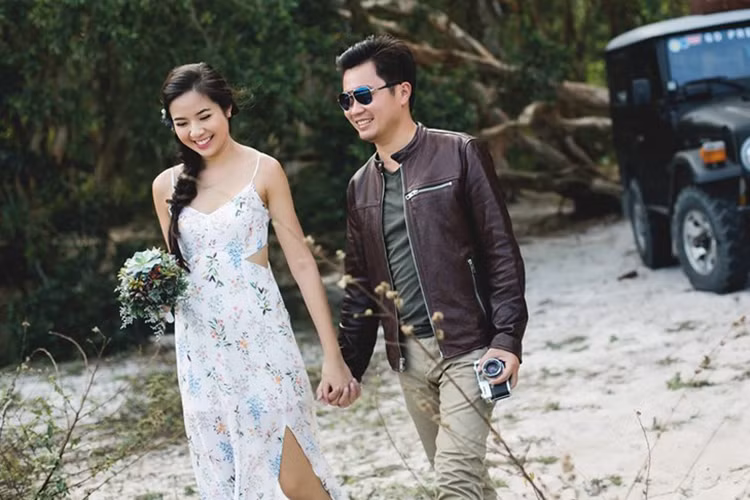 Doanh nhân Ngô Nguyên hơn Kiều Khanh 12 tuổi. Tháng 12/2016, anh đã ngỏ lời cầu hôn người đẹp. Ảnh: FBNV