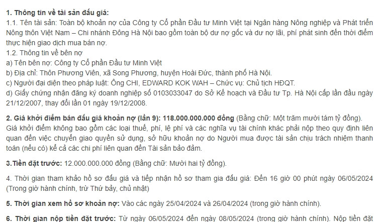 Công ty Minh Việt có chủ tịch “bỏ trốn” ôm dự án nào? - Hình 7 Cong ty Minh Viet co chu tich “bo tron” om du an nao?-Hinh-7