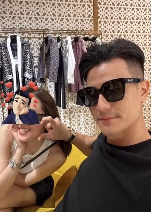 Vĩnh Thụy công khai hẹn hò vào năm 2021. Ảnh: Phụ Nữ Mới.