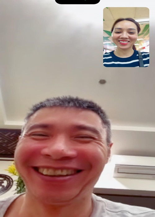 Không chỉ chăm sóc Công Lý, Ngọc Hà luôn ủng hộ chồng hoạt động nghệ thuật. Ảnh: FBNV.