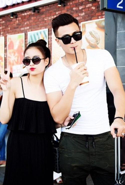 Dàn bạn gái cũ của Vĩnh Thụy còn có Hoàng Thùy Linh. Nam người mẫu từng đưa giọng ca See tình về ra mắt gia đình. Tuy nhiên, cặp đôi được cho là đường ai nấy đi vào năm 2018. Ảnh: FBNV.