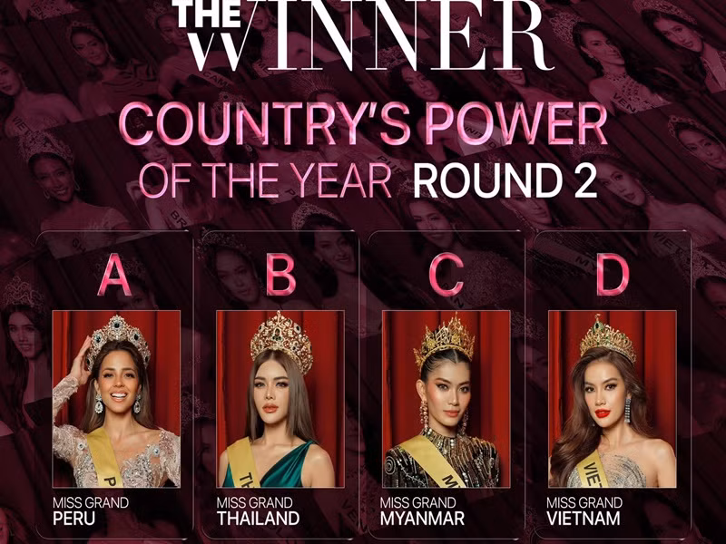 Ngoài ra, mới đây, Hoa hậu Lê Hoàng Phương tiếp tục vào vòng 3 giải thưởng Country's Power of the Year. Ảnh: Miss Grand International.