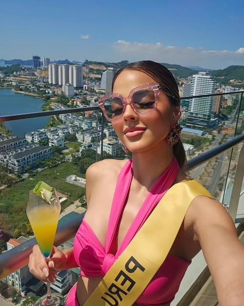 Sang Việt Nam thi đấu, Luciana Fuster có phong độ ổn định. Ảnh: FBNV.