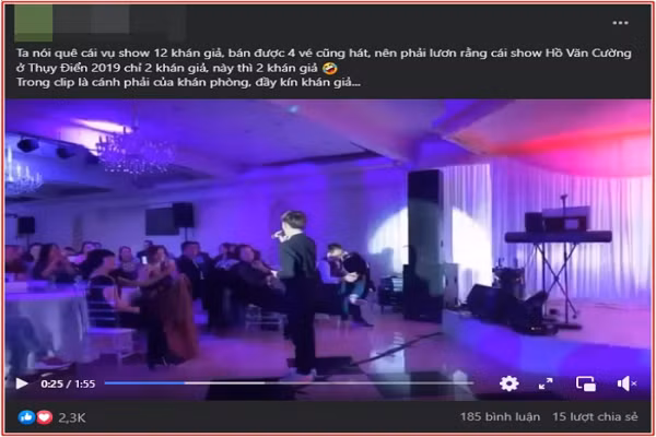 Thuc hu dem dien Ho Van Cuong e ve, chi co 2 khan gia?