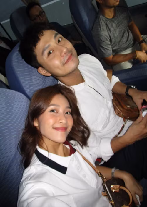Cách đây không lâu, Thanh Sơn và Khả Ngân cùng sang Nhật Bản. Ảnh: FBNV.