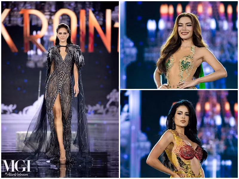 Đại diện Ukraine - Yuliia Klymenko, đại diện Thái Lan - Thaweepon Phingchamrat, đại diện Venezuela - Valentina Martinez Landkœr cũng được đánh giá cao trước chung kết Hoa hậu Hòa bình Quốc tế 2023.