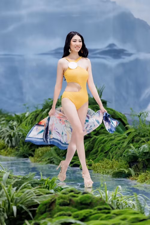 Vẻ ngoài nóng bỏng của Lan Anh ở Hoa hậu Trái đất Việt Nam 2023. Ảnh: Miss Earth Vietnam.