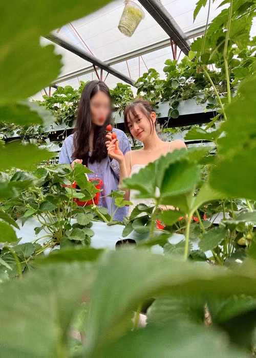 Nữ diễn viên phim Em chưa 18 sở hữu gương mặt lai Tây, đôi mắt to tròn dễ thương.