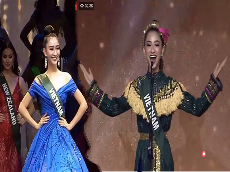 Hà Thu lọt top 16 Hoa hậu Trái đất 2017. Sau cuộc thi nhan sắc quốc tế, cô đăng quang quán quân Tình Bolero. Năm 2018, Hà Thu tham gia cuộc thi Gương mặt thân quen rồi dừng chân ở top 4. Ảnh: Tổ Quốc.