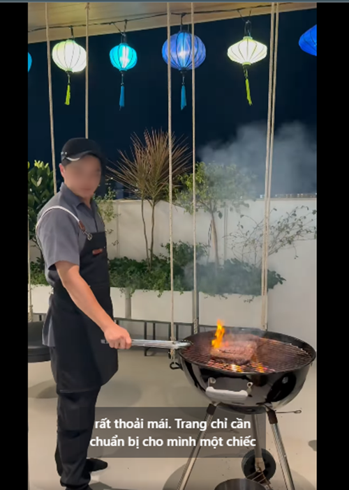 Thực đơn có các món như thịt bò Wagyu, tôm đỏ Carabinero Tây Ban Nha, cá Tuyết áp chảo…. Ảnh: FB Đàm Thu Trang.