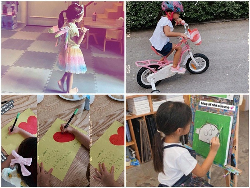 Tăng Thanh Hà được khen khéo dạy các con. Nữ diễn viên nhiều lần kéo các con tham gia việc nấu ăn, hái rau trái trong vườn, các trò chơi vận động hoặc phát triển sự sáng tạo. Nhờ vậy, các con của nữ diễn viên sớm tự lập, ngày càng thông minh. "Ngọc nữ" điện ảnh một thời cho biết, cô không muốn bỏ lỡ những khoảnh khắc đầu đời của các con nên tự tay chăm sóc con. Ảnh: Instagram Hà Tăng.