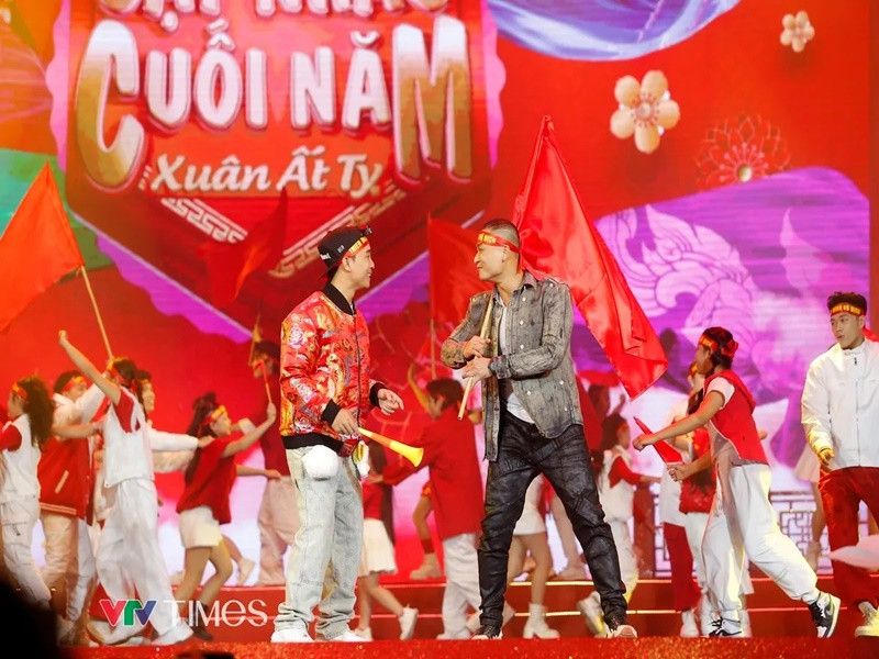 Diễn viên Duy Hưng lần đầu đóng Táo quân. Ảnh: VTV.