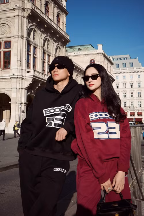 Phú Cường làm người mẫu, huấn luyện viên cá nhân, kém Hương Giang 6 tuổi. Trước Phú Cường, Hương Giang từng công khai hẹn hò Criss Lai và Matt Liu. Ảnh: FB Phú Cường.