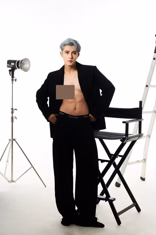 Diễn viên Trần Ngọc Vàng sở hữu gương mặt điển trai, vóc dáng săn chắc. Ảnh: FB Trần Ngọc Vàng.