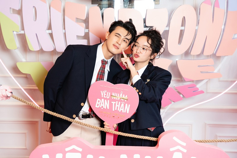 Trong Yêu nhầm bạn thân, Trần Ngọc Vàng đóng vai Bảo Toàn - chàng trai yêu thầm cô bạn thân do Kaity Nguyễn đóng. Ảnh: FB Trần Ngọc Vàng.